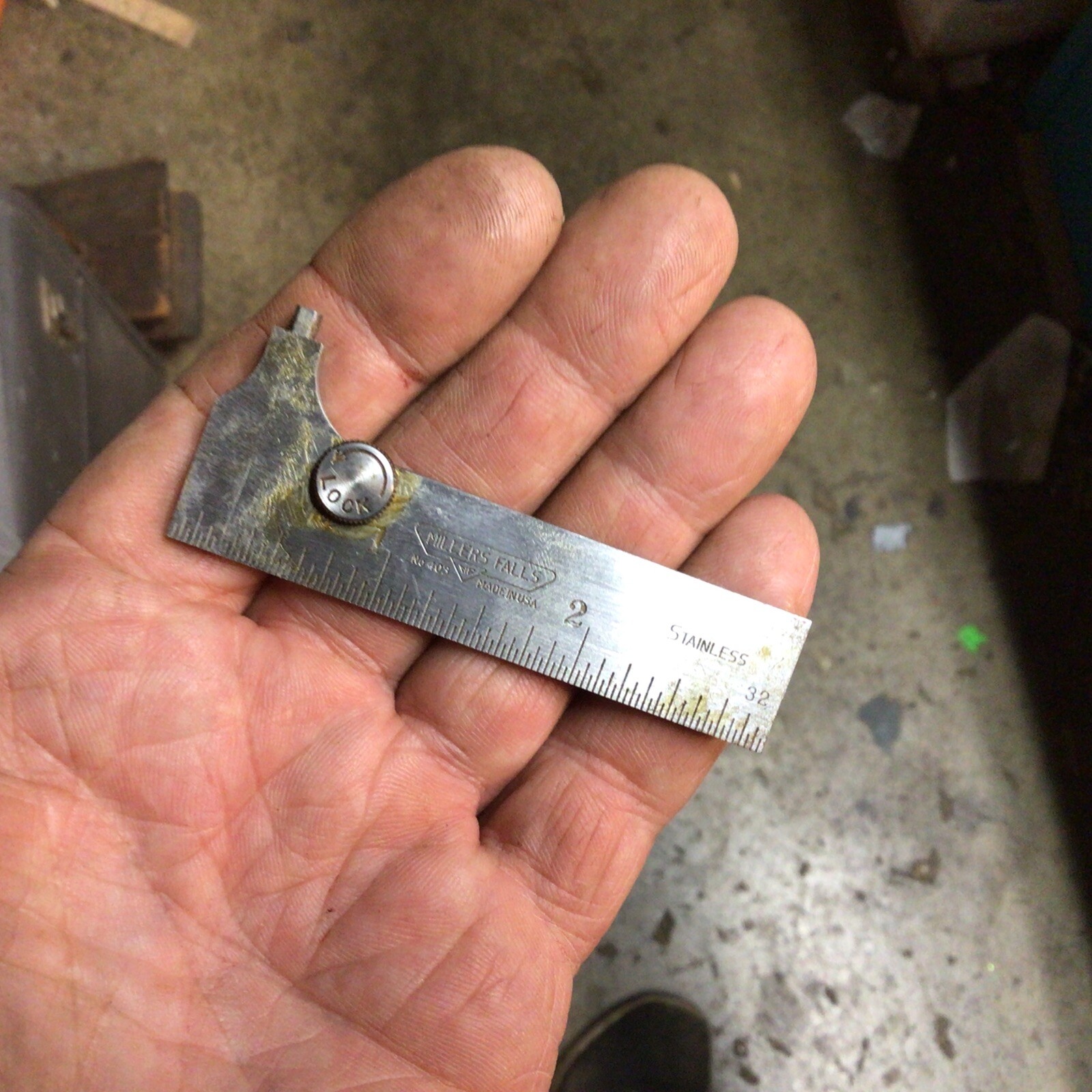 NOS Miller Falls No 403–3 Slide Pocket Caliper Rule Similar To Starrett