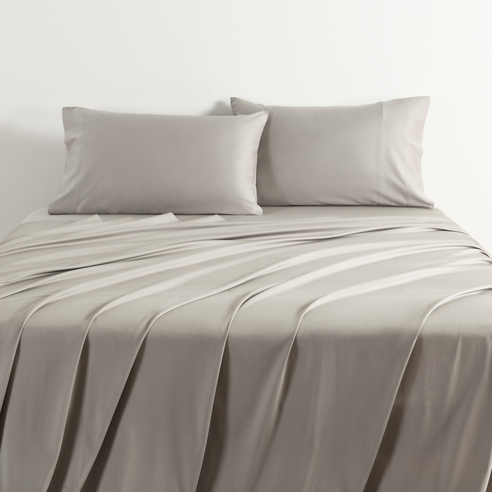 Luxe Bedding Bamboo Cotton 400TC Sheet Set Perla Grey