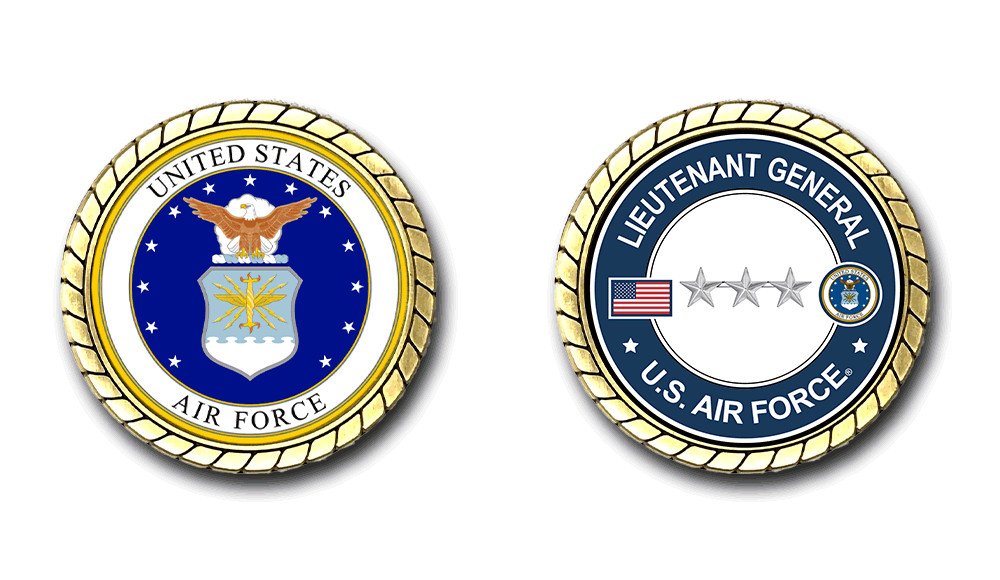 US Air Force Lieutenant General Challenge Coin Officially Licensed