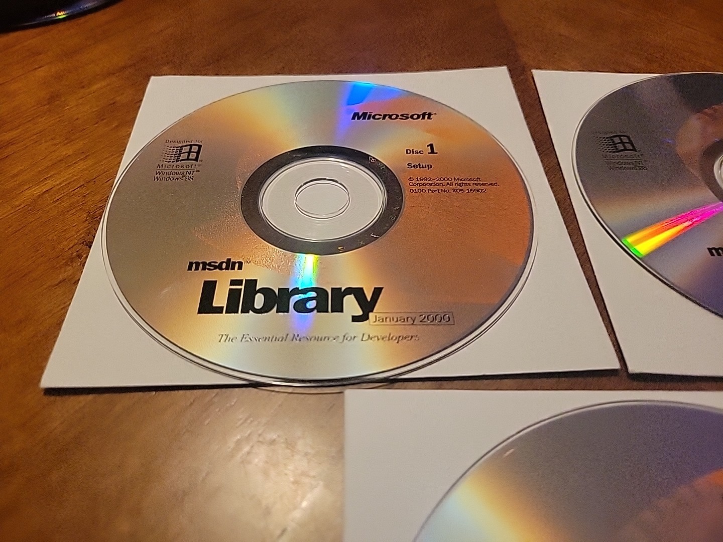 Microsoft Windows MSDN Library January 2000 Loose Discs - 1-3 - Tested Works