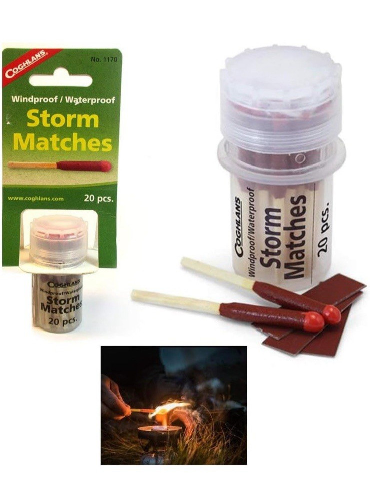 Windproof / Waterproof Storm Matches - 20 pcs. - Coghlan’s