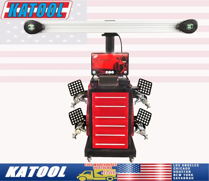 KATOOL 3D Wheel Alignment Machine Works on 2 Post & Scissor Lift | KT-AV651