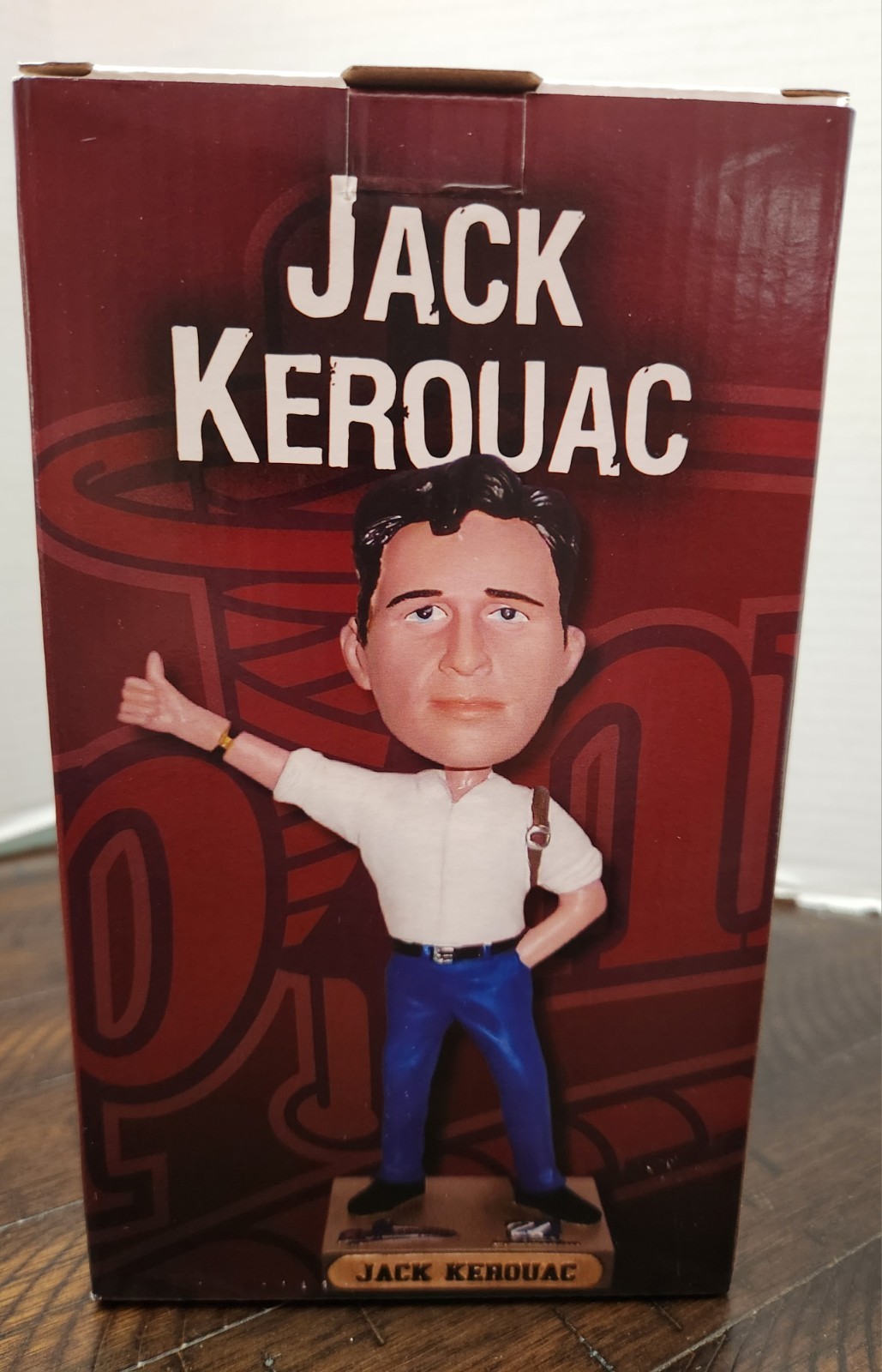 Jack Kerouac On The Road Bobblehead UMass Lowell Spinners NIB SGA Red Sox
