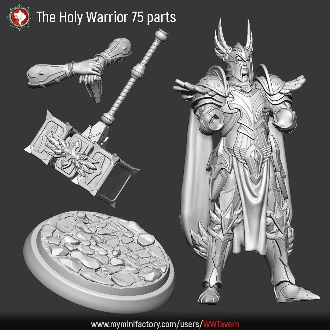 The Holy Warrior - Resin Tabletop Miniature
