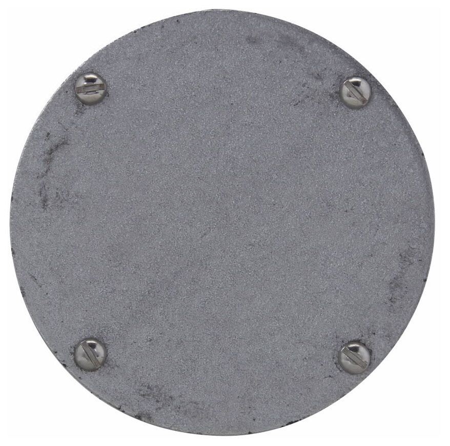 Crouse Hinds GRF10SA, Aluminum, Surface Mount, Blank, Outlet Box Hub Cover, 1 pc