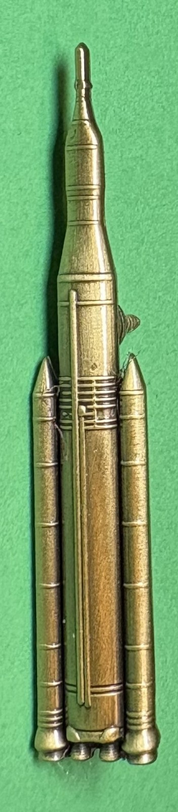 NASA Artemis Orion/Space Launch System Lapel Pin  47 mm Tall - Bronze Colour