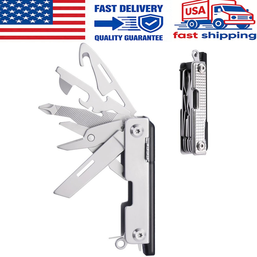 Mossy Oak Multitool New 12-in-1 Keychain Multitool for Outdoor, Camping, Hiking