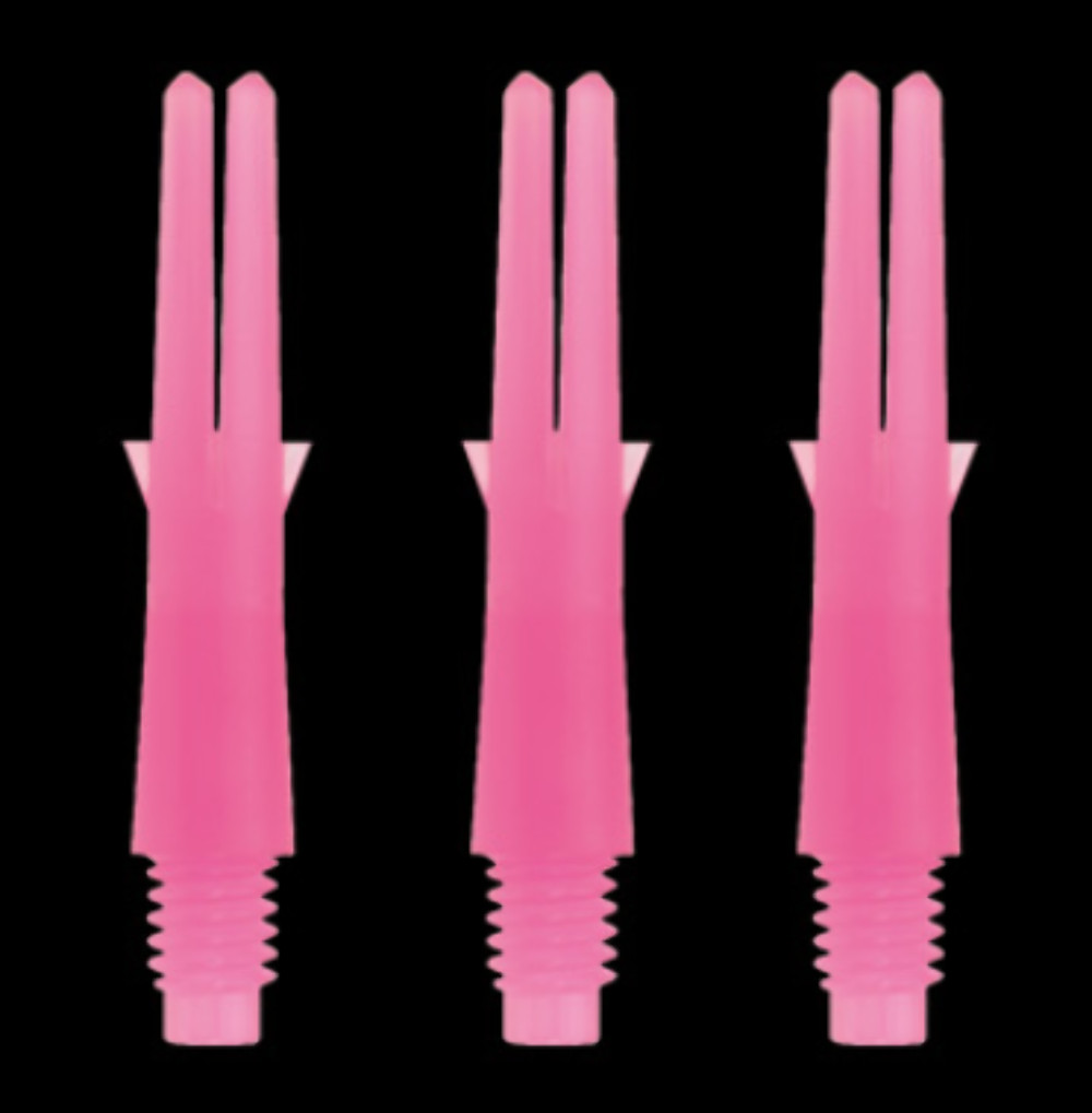 L-Style L-Shaft Straight Locked Shocking Pink Dart Shafts - 130