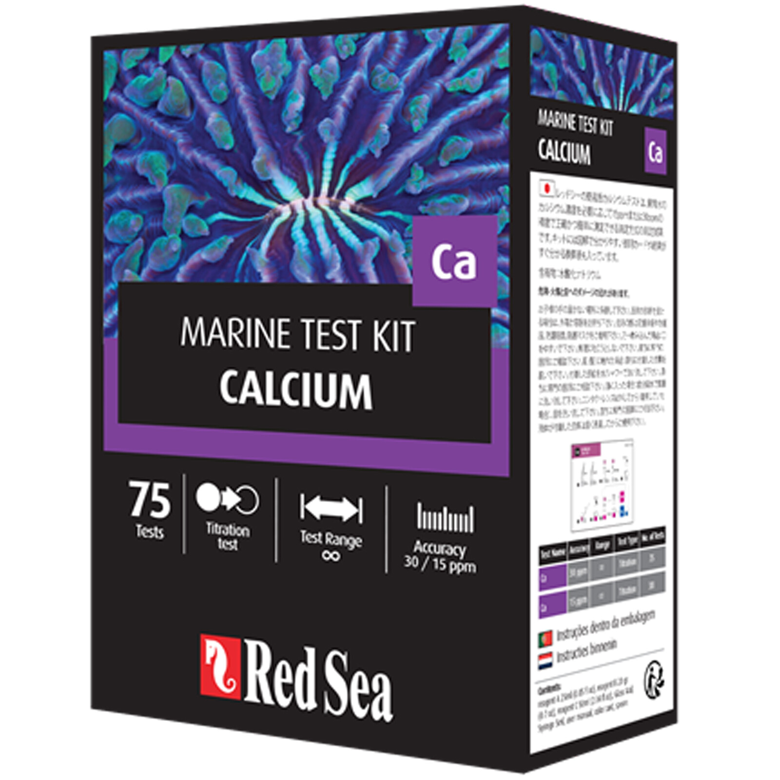 Red Sea Calcium Marine Test Kit for Saltwater Aquariums 75 Tests