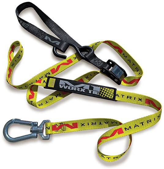 MATRIX CONCEPTS M1.0" WORX TIE DOWNS STRAPS SET OF 2 YELLOW MOTOCROSS BIKE MX