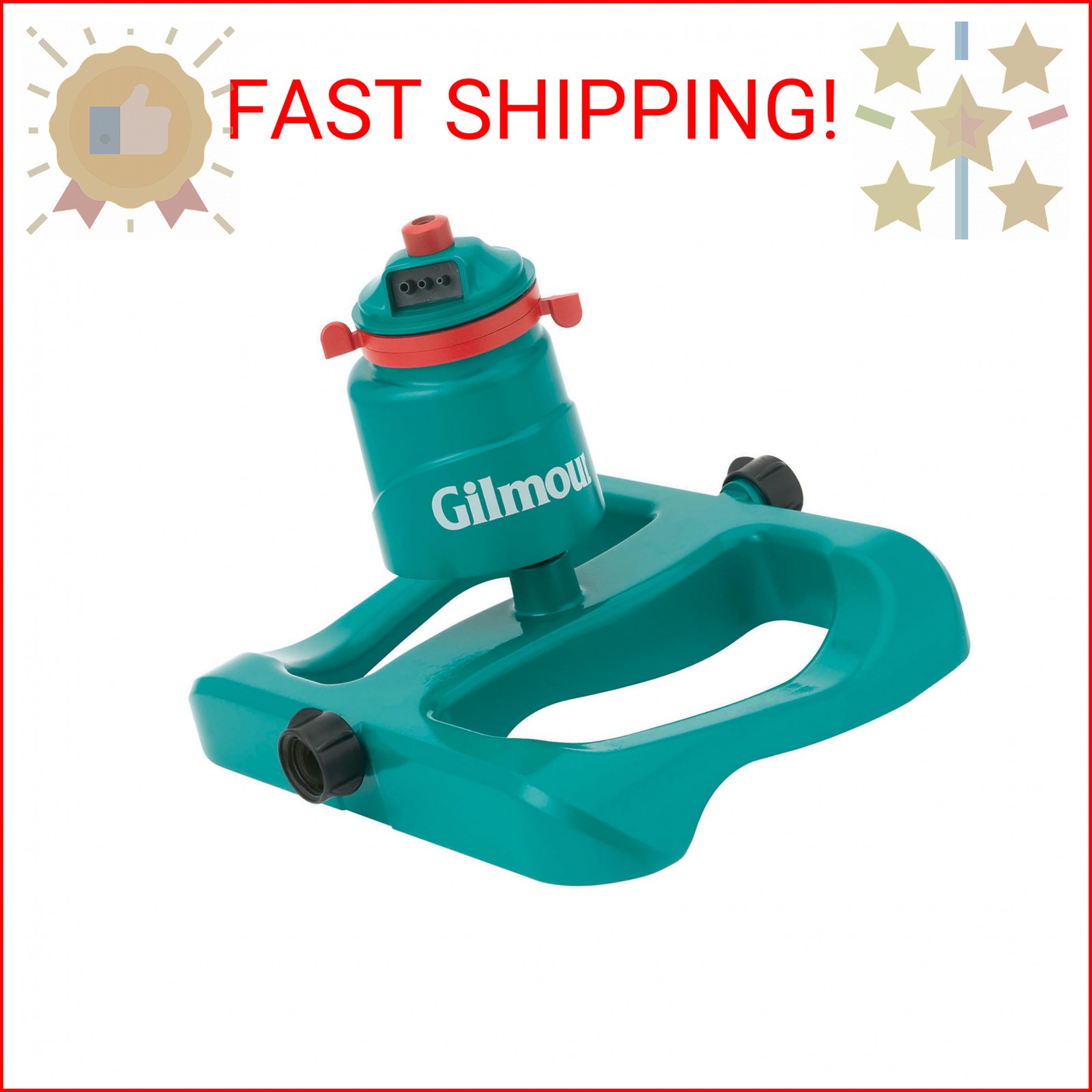 Gilmour Medium Duty Circular Swivel Water Sprinkler with Sled Base, Rotating Spr
