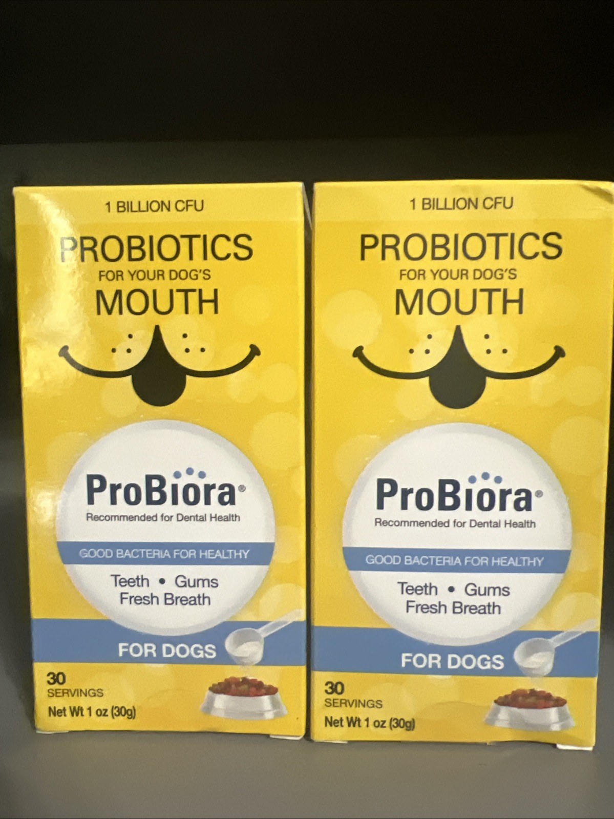 2 X ProBiora Probiotic For Dogs Mouth Dental Health 30 Serving Exp. 09/25