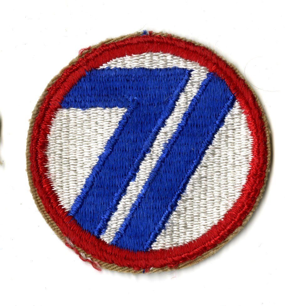71st Infantry Division White Back Patch WWII Vintage Germany Austria Europe