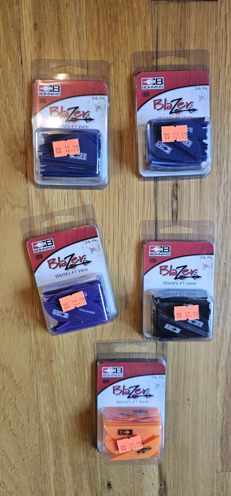 Bohning Blazer Vanes - 2"  (5) 36pk