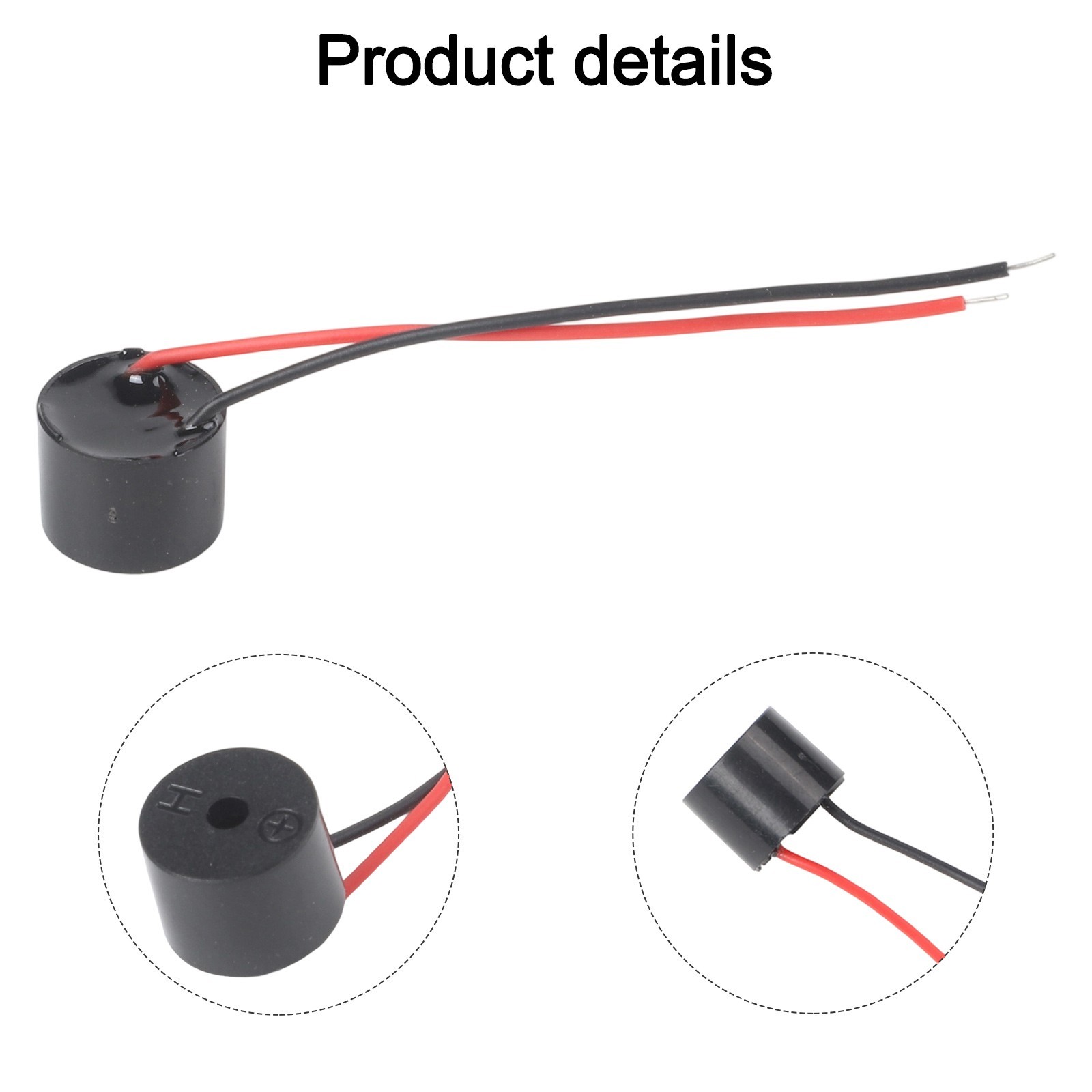 10Pcs Buzzer Active Piezo Electronic Wired Connector Beeper 12V
