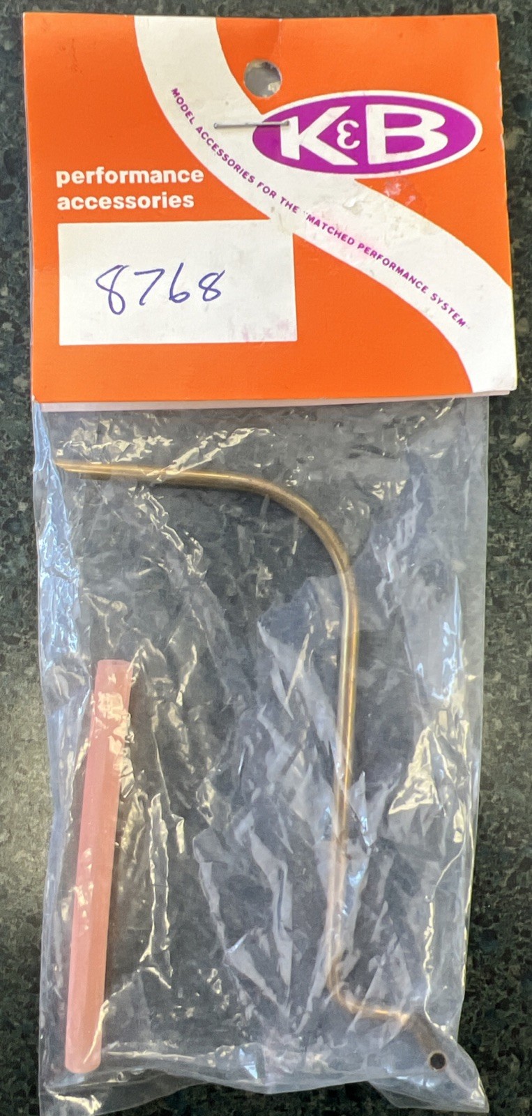 Vintage K&B #8768 Water Pickup Tube for 7.5cc Outboard RC Model Boat Engine