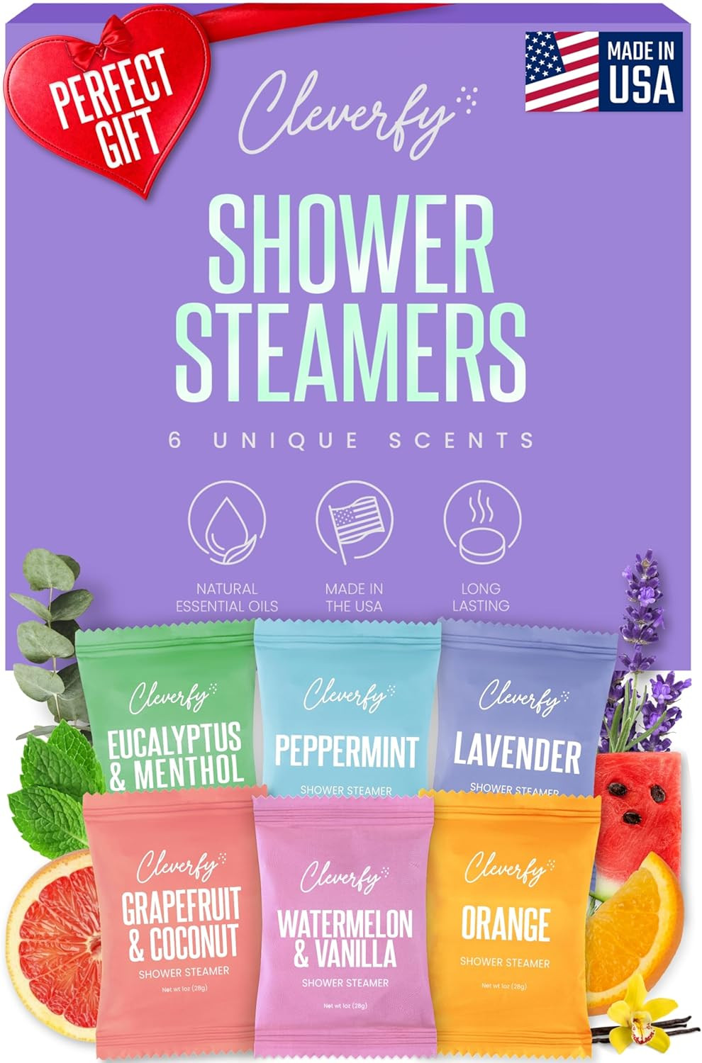Cleverfy Shower Steamers Aromatherapy - Valentines Day Gifts for Her, Him, Women