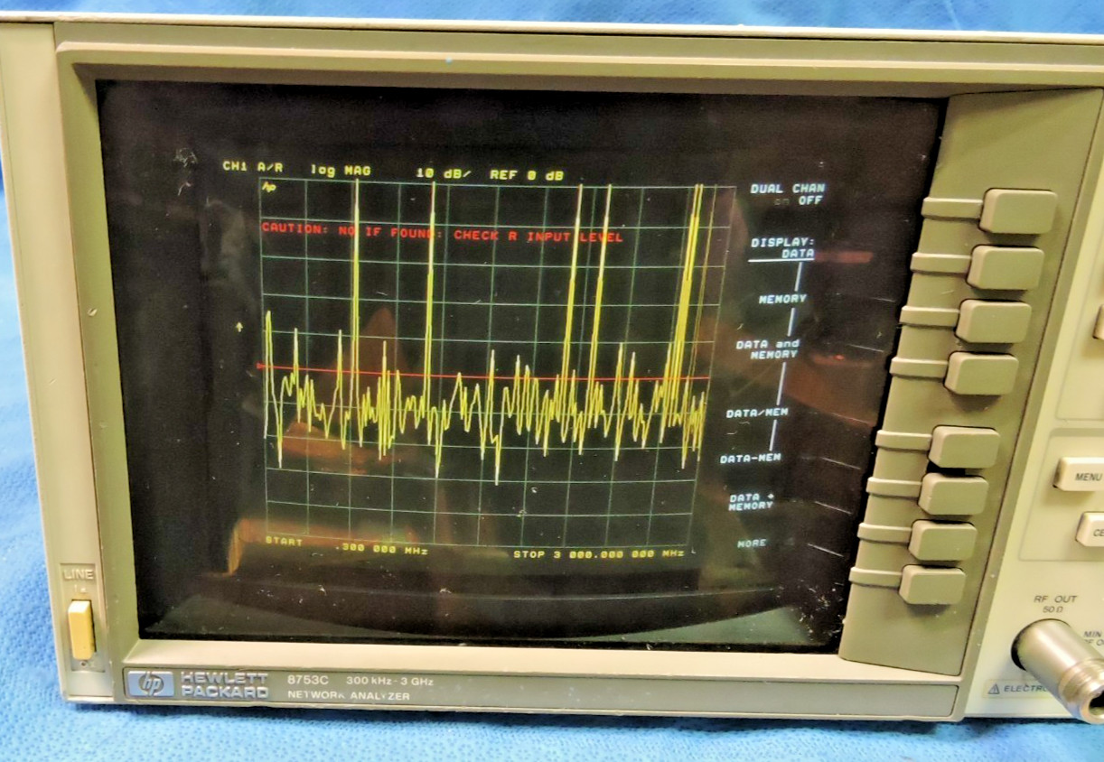 HP Agilent 8753C Network Analyzer 300kHz-3GHz / Softkeys Not Responding Repair