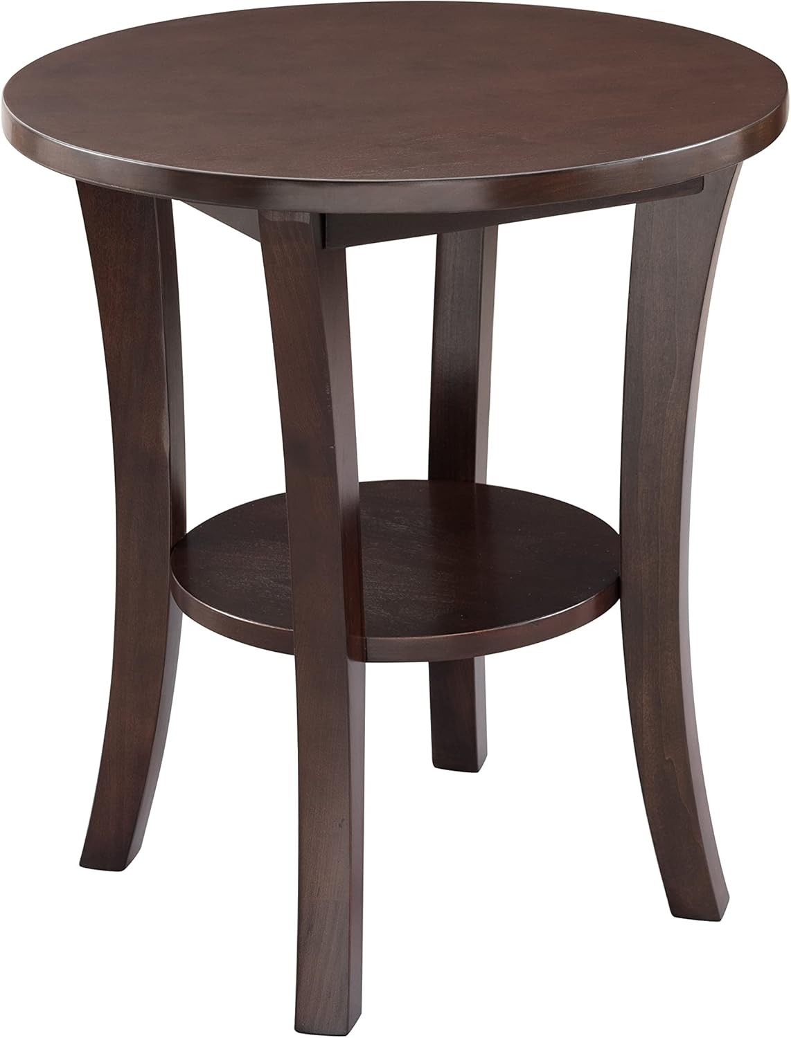 Haven Ridge Oval End Table One Drawer Side Table Farmhouse White 214387