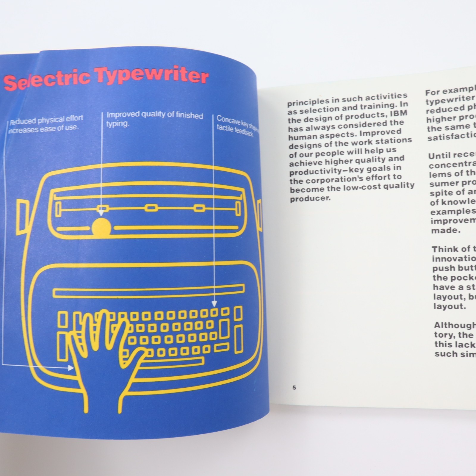Vintage IBM Ergonomics Handbook 80-Page Pamphlet
