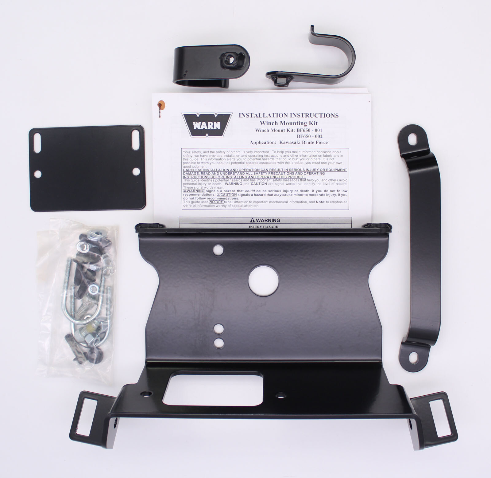 Warn Winch Mounting Hardware Kit Part Number - BF650-002