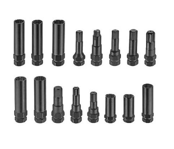 16PCS Master Wheel Locking Lug Key Set, Wheel Lock Removal Kit