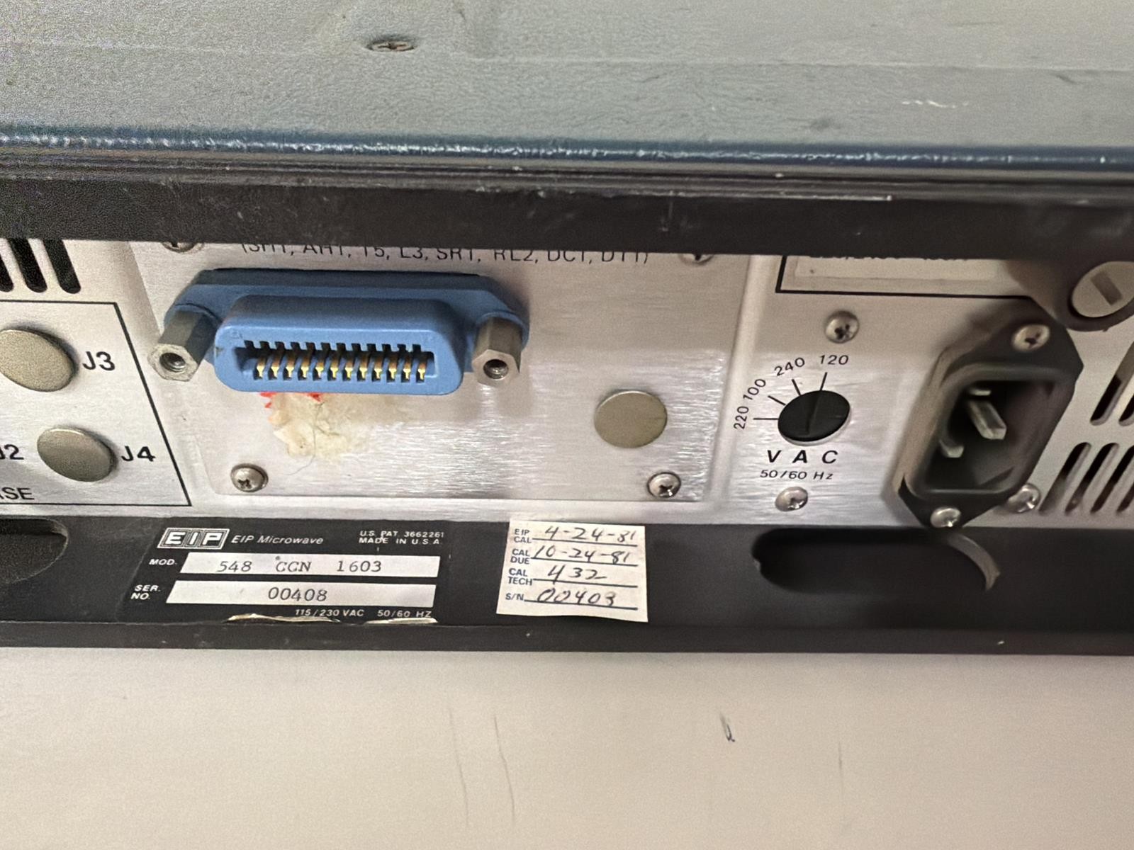 EIP 548 MICROWAVE FREQUENCY COUNTER WITH OPTIONS