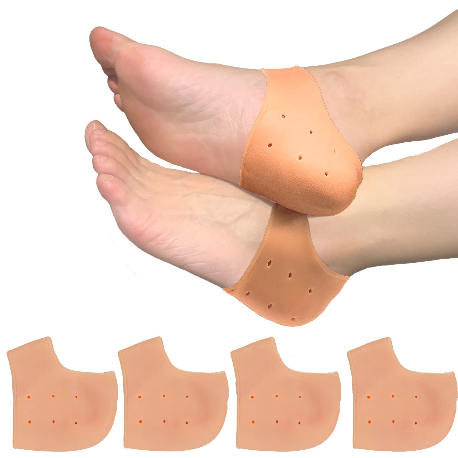 Almohadillas para el talón para el dolor de talón y protectores fascitis plantar