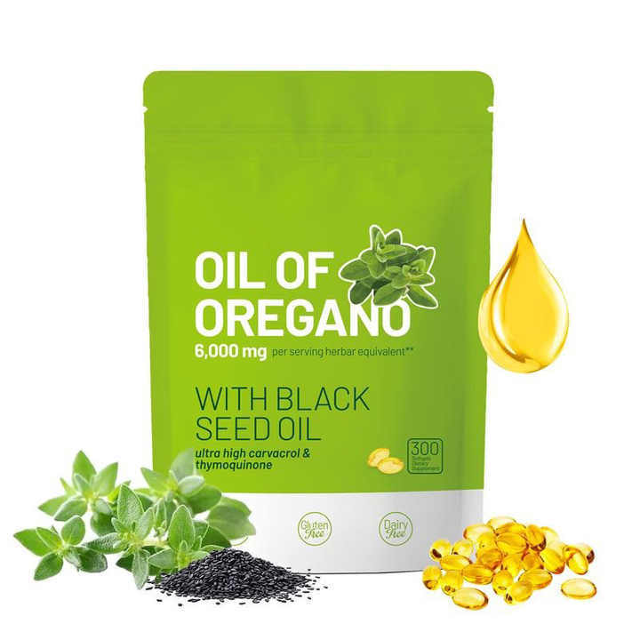 Oil Oregano Supplement 300Capsules Highly Effective Botanical Dietary Healthcare