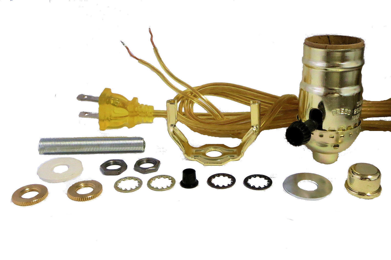 LAMP PART KITS -GOLD CORD, OFF/ON SOCKET   TD-396X GOLD