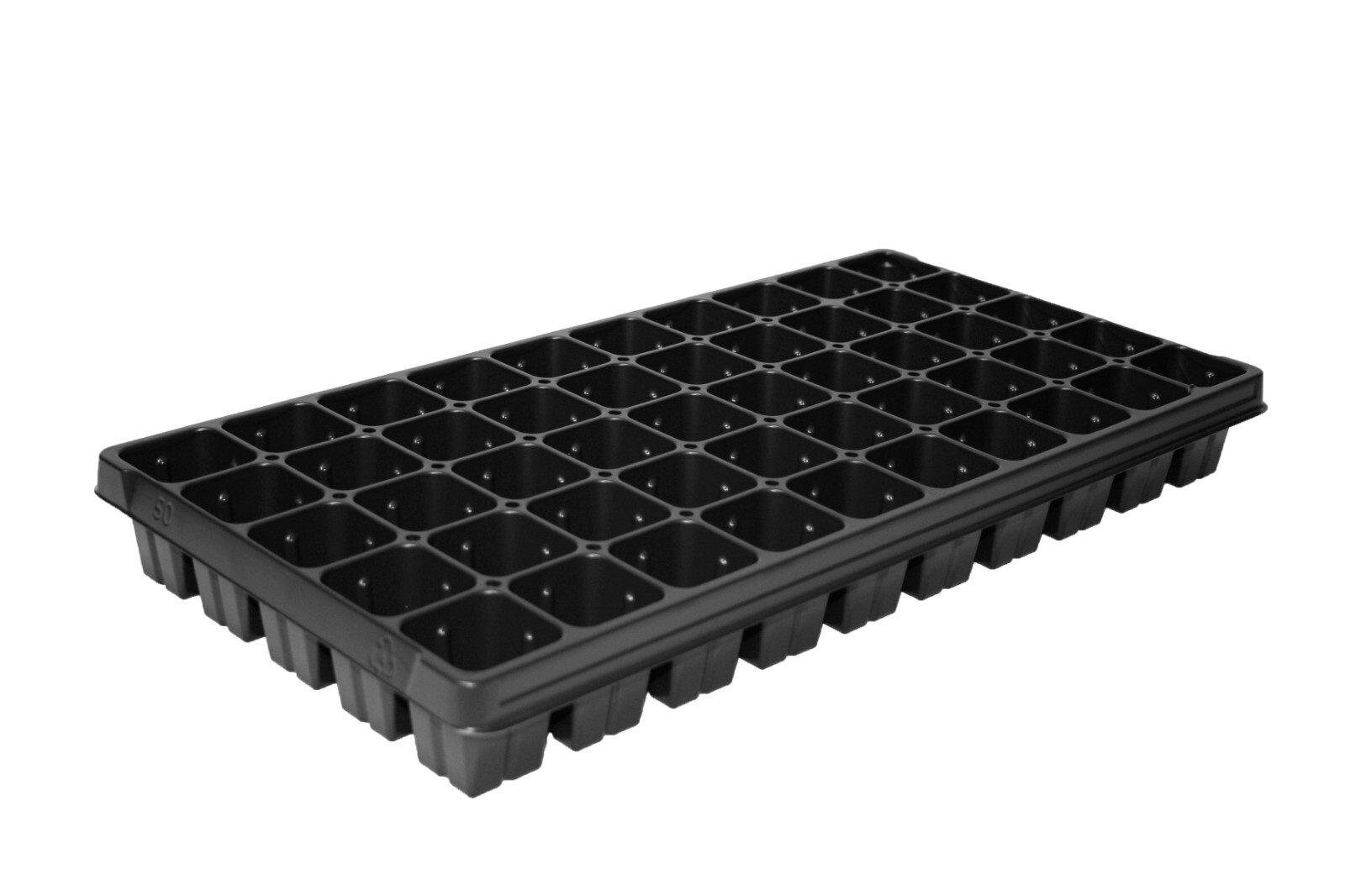 10 Standard Plug Trays 50 Square Cells - Cell Depth 2.37" by T.O. Plastics