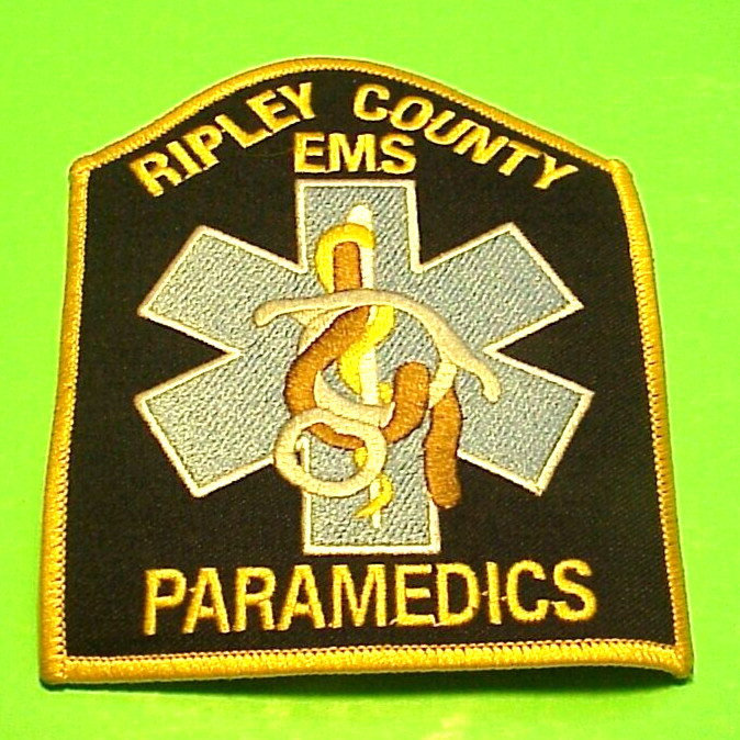 RIPLEY COUNTY  INDIANA  EMS / PARAMEDICS  5" PATCH  FREE SHIPPING!!!