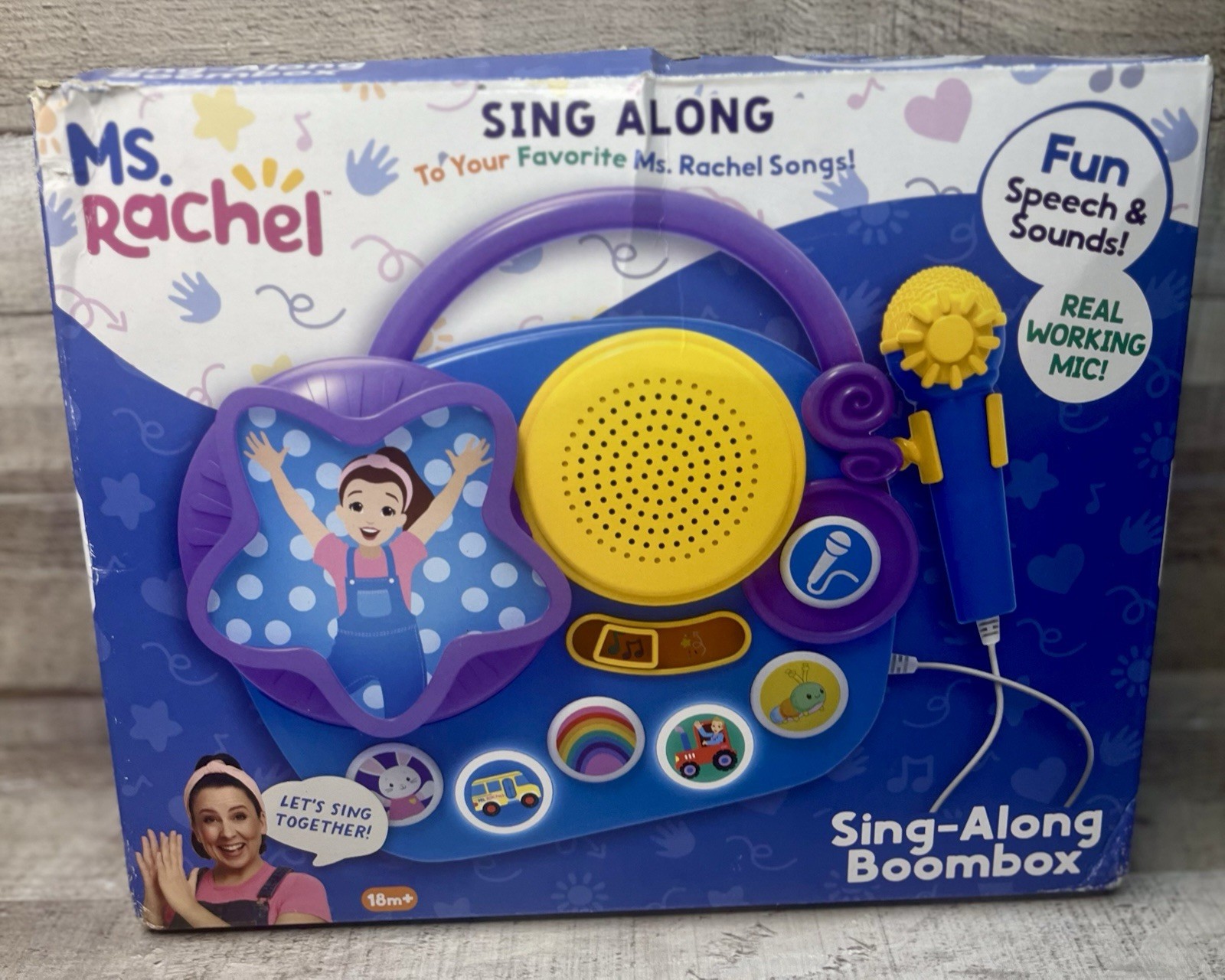 eKids Karaoke Microphone & Boombox for Kids - Toddler Music Toy New