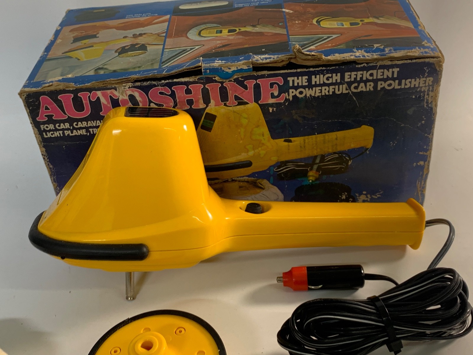 Auto Shine AMT 12V CAR POLISHER, BUFFER, SANDER w/ Attachments