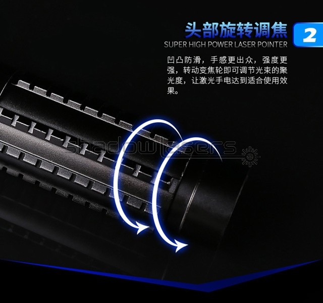 LMX6G Adjustable Focus GR Laser Pointer 520nm Visible Beam Light Charger+Case