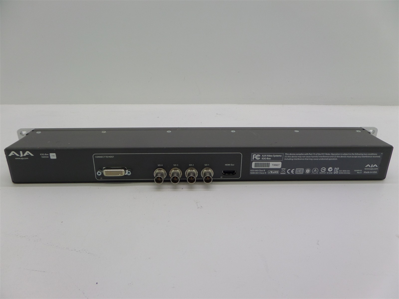 AJA K3G-BOX KONA 3G External Video Editing Breakout Box