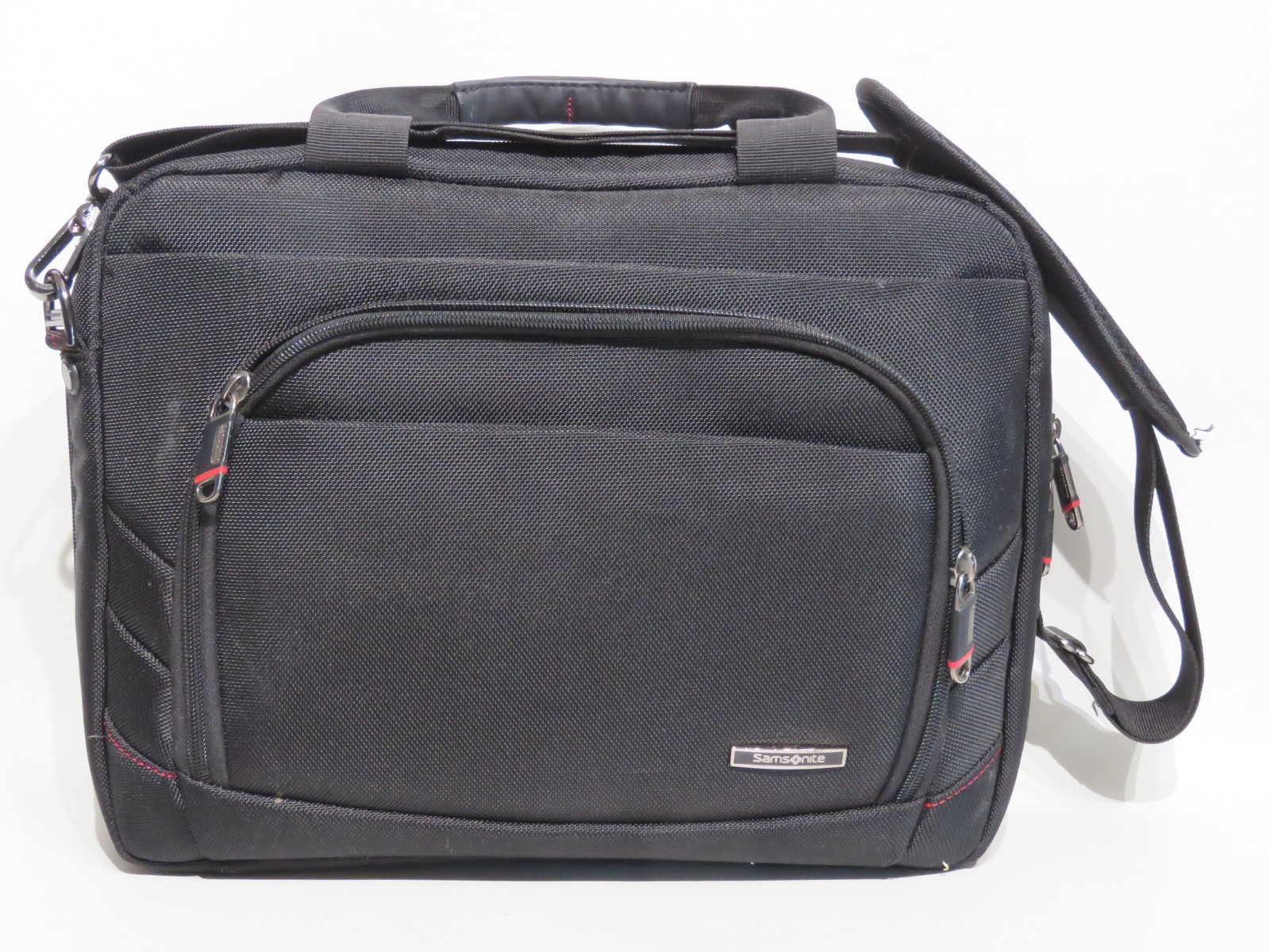 Laptop/Tablet Messenger Shoulder Bag Samsonite #118365 14x10x3 Black ++Pockets
