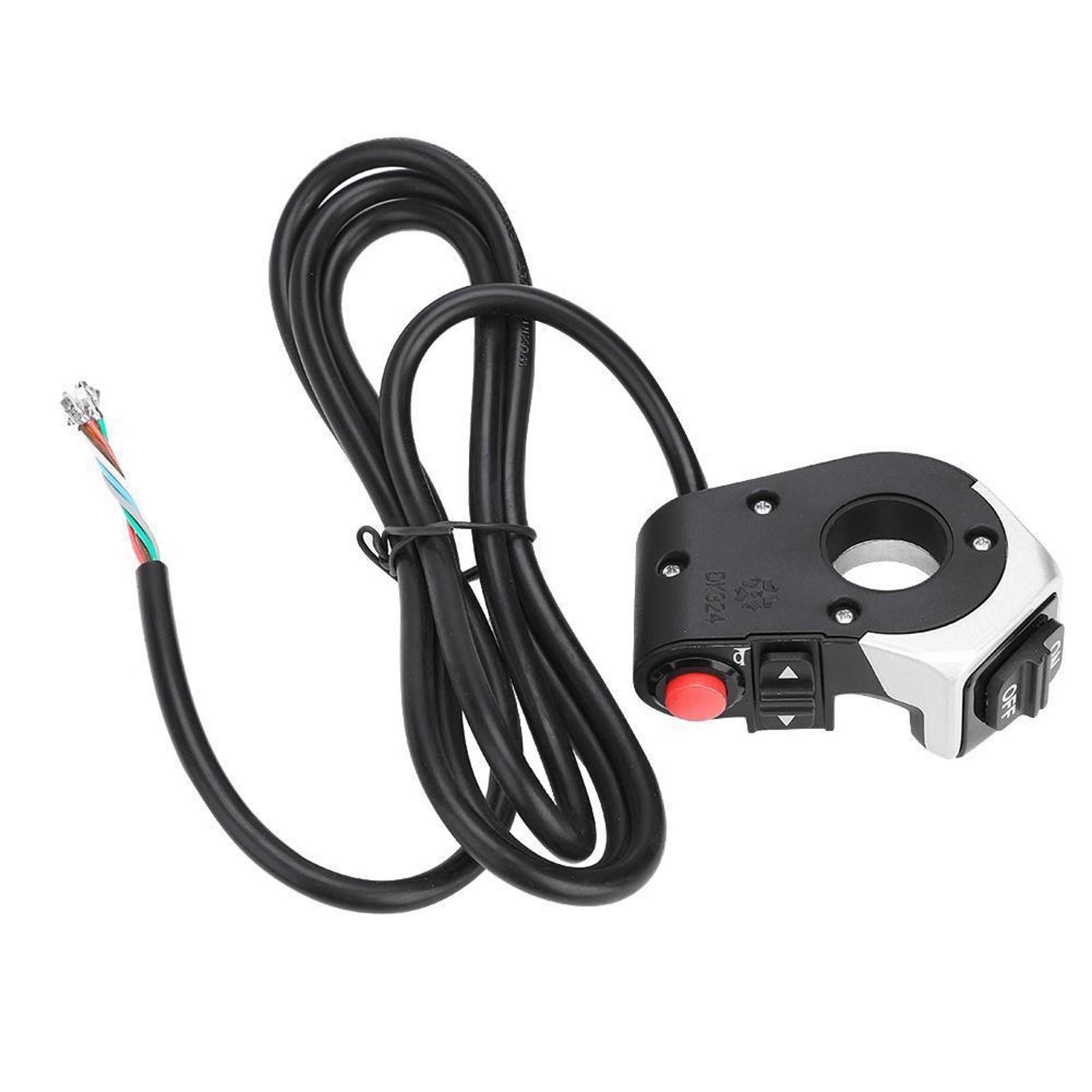 22.5mm Motorcycle Scooter Handlebar On Off~Turn Signal~Headlight~Horn Switch a