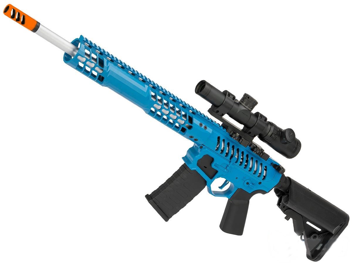 EMG F-1 BDR-15 3G 2.0 eSilverEdge Full metal Airsoft AEG Rifle - Blue / 400 FPS