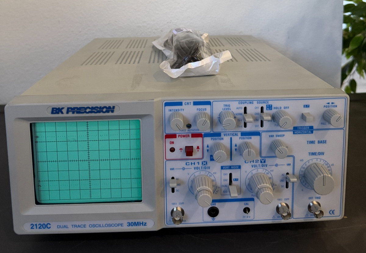 Bk Precision 2120C 30 Mhz, 2-Channel Dual Trace Analog Oscilloscope