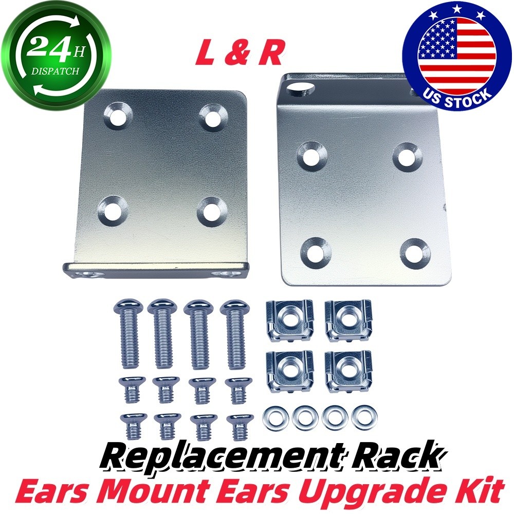 Left+Right For Ubiquiti/UDM-Pro UniFi Switche Rack Ears Mounting Kit Replacement