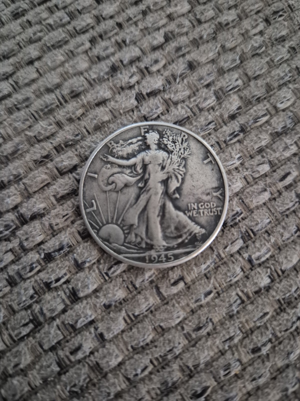 1945 Liberty Walking Half Dollar 50C Silver Business Strike Circulated
