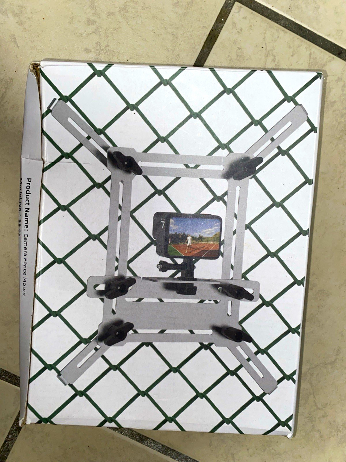 Camera Fence Mount Bracket Model No. SSS-03 Black Fence Mount