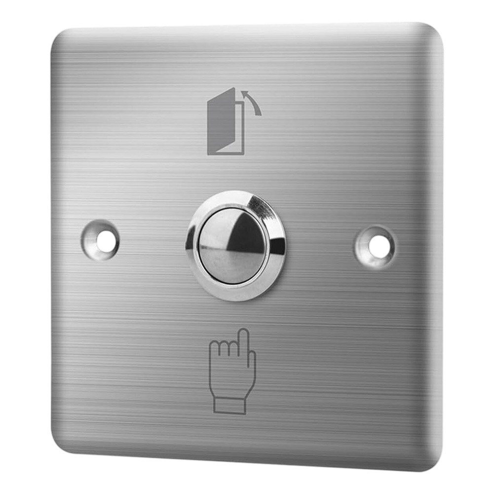 Stainless Steel Doorbell Push Button 86x86mm Surface-Mounted for All Weather