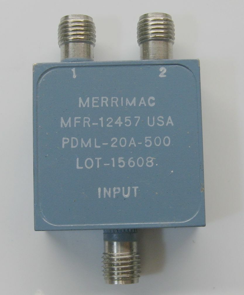 Merrimac  PDML-20A-500 5-1000 Mhz 2-Way / In-Line Splitter / Combiner