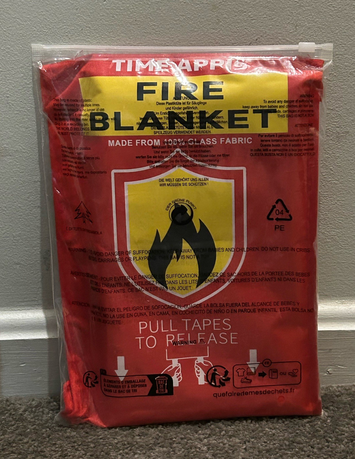 Vigilant Vanguard Emergency Fire Blanket 40” x 40”  Fire Suppression.