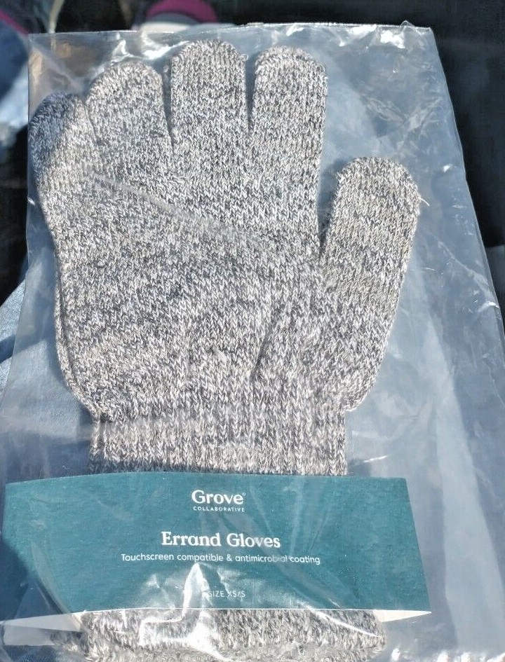 (NEW) Errand Gloves: Knit, Anti-microbial, Reusable (Grove Collaborative)