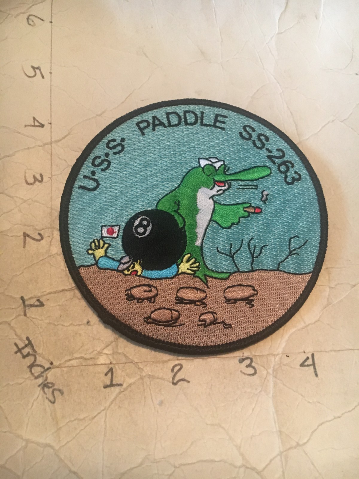 US NAVY USS Paddle SS-263 Submarine Patch 8/1/25