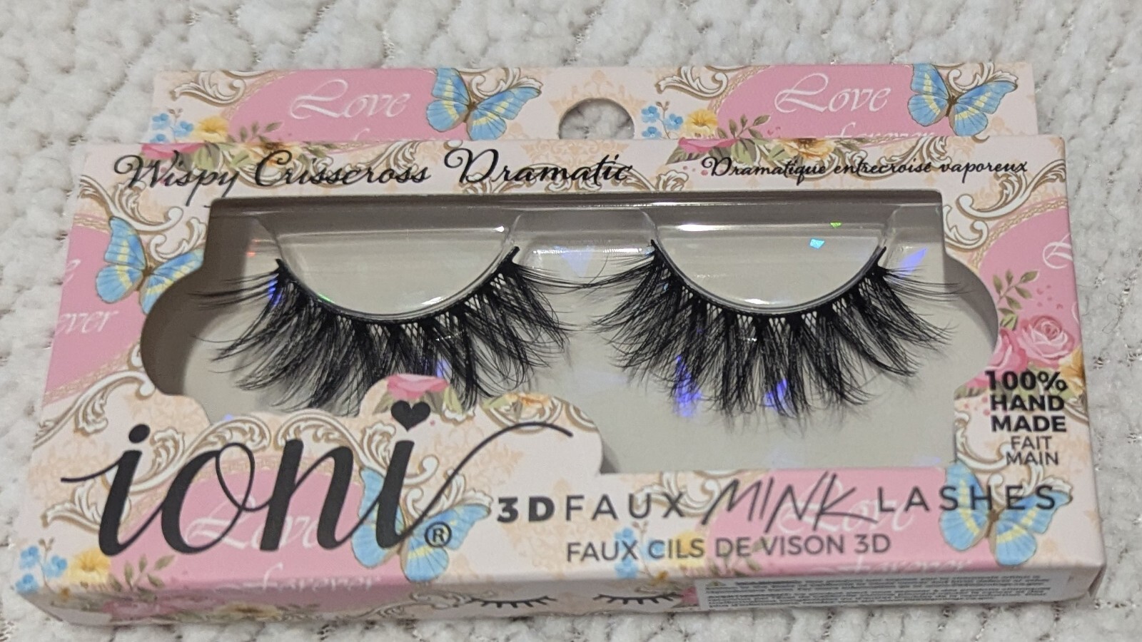 Ioni 3D Faux Mink Lashes Wispy Crisscross Dramatic
