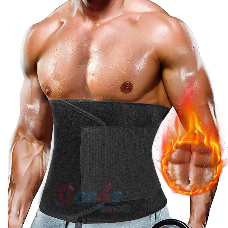 Men Waist Trimmer Belt Sweating Wrap Tummy Stomach Weight Loss Fat Burner Slim